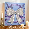 DIY Pearl Painting Bow for Home Decor with Frame(30x30cm)