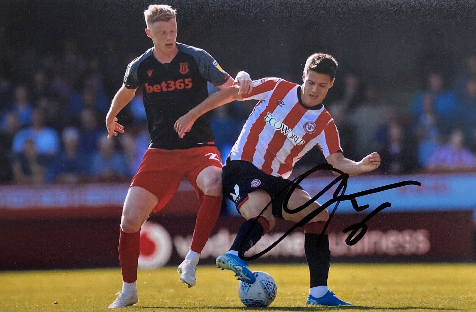 Christian Norgaard Genuine Hand Signed Brentford 6X4 Photo Poster painting, See Proof, 2