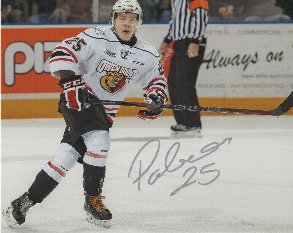 Owen Sound Attack Petrus Palmu Signed Autographed 8x10 Photo Poster painting COA #2