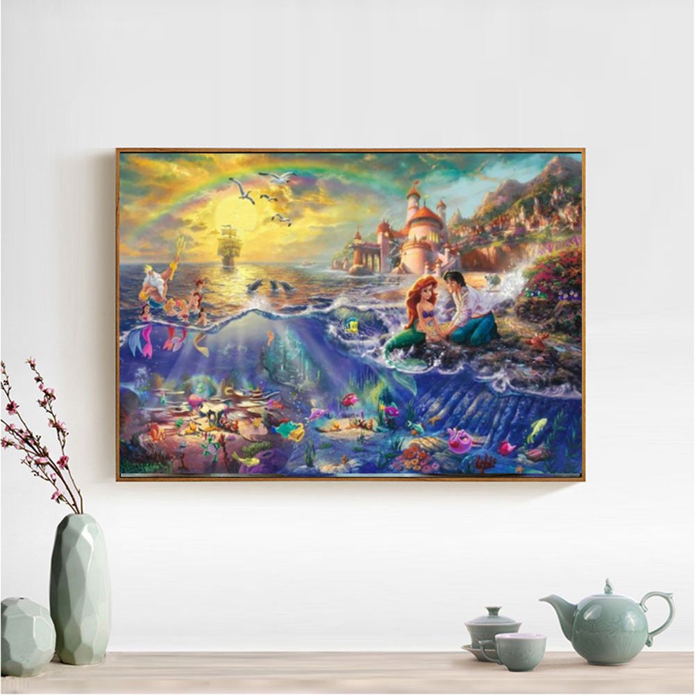 Cartoon Disney Princess Manga Full Round Or Square Drill Diamond Painting