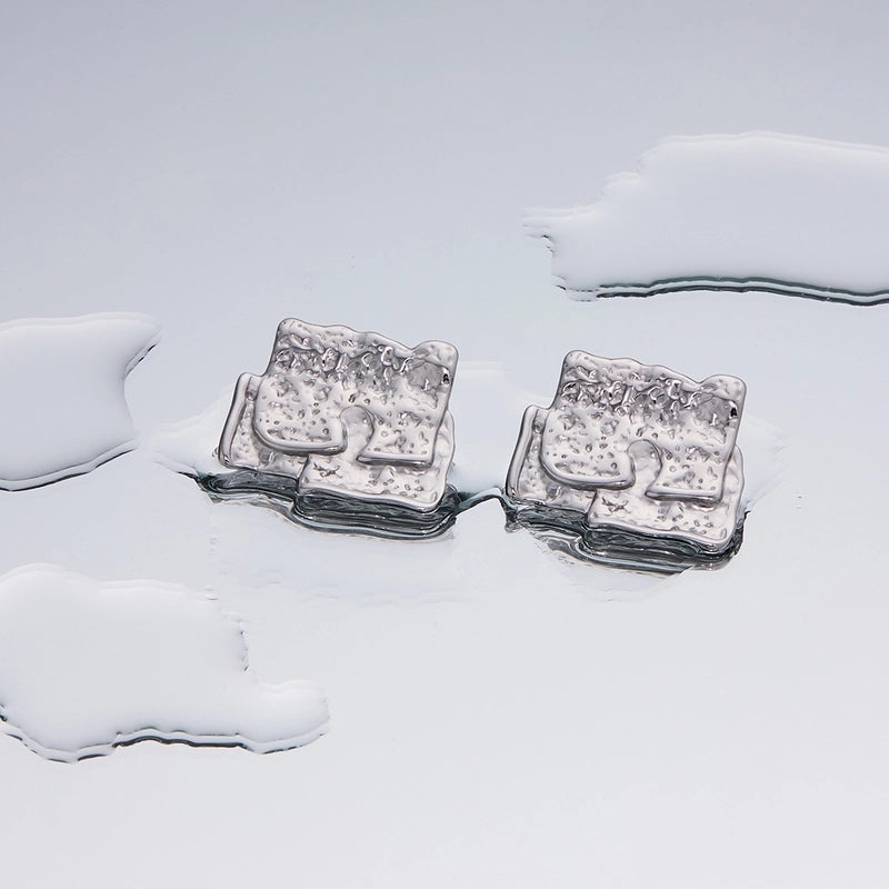 1 Pair Minimalist Geometric Plating Titanium Steel 18K Gold Plated Ear Studs