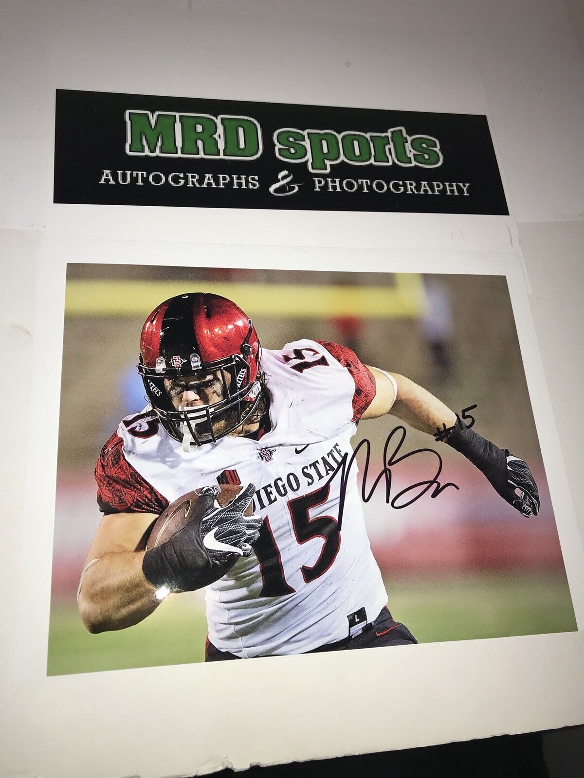 Nick Bawden San Diego State Aztecs hand signed autographed 8x10 football Photo Poster painting E