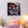 Crystal Ball Rose-11CT Stamped Cross Stitch 40*40cm/15.75*15.75in