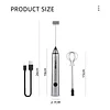 MHW-3BOMBER Electric Milk Frother Coffee Art Automatic Milk Frother Handheld Frother