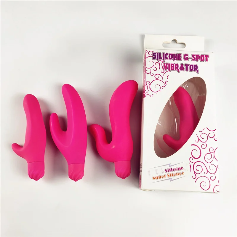 Silicone G-spot Vibrator Sex Toy For Adults - Rose Toy