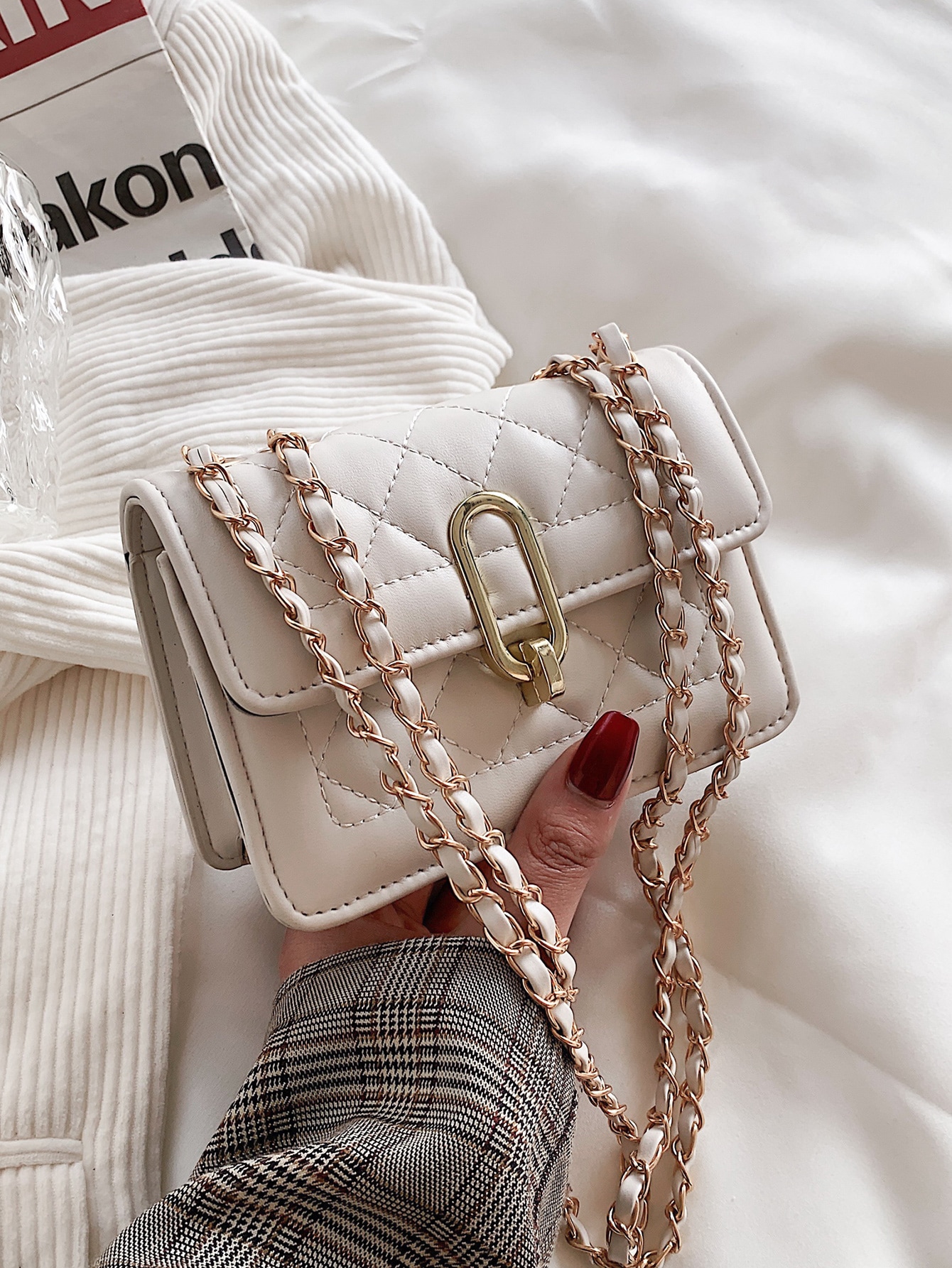 Mini Quilted Flap Chain Shoulder Bag