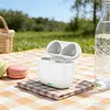 For Airpods 4th Generation Wireless Charger Case Replacement USB-C/Wireless Charging BT Earphones Charging Box 450mAh Headphone Storage Charger Box Without Earbuds