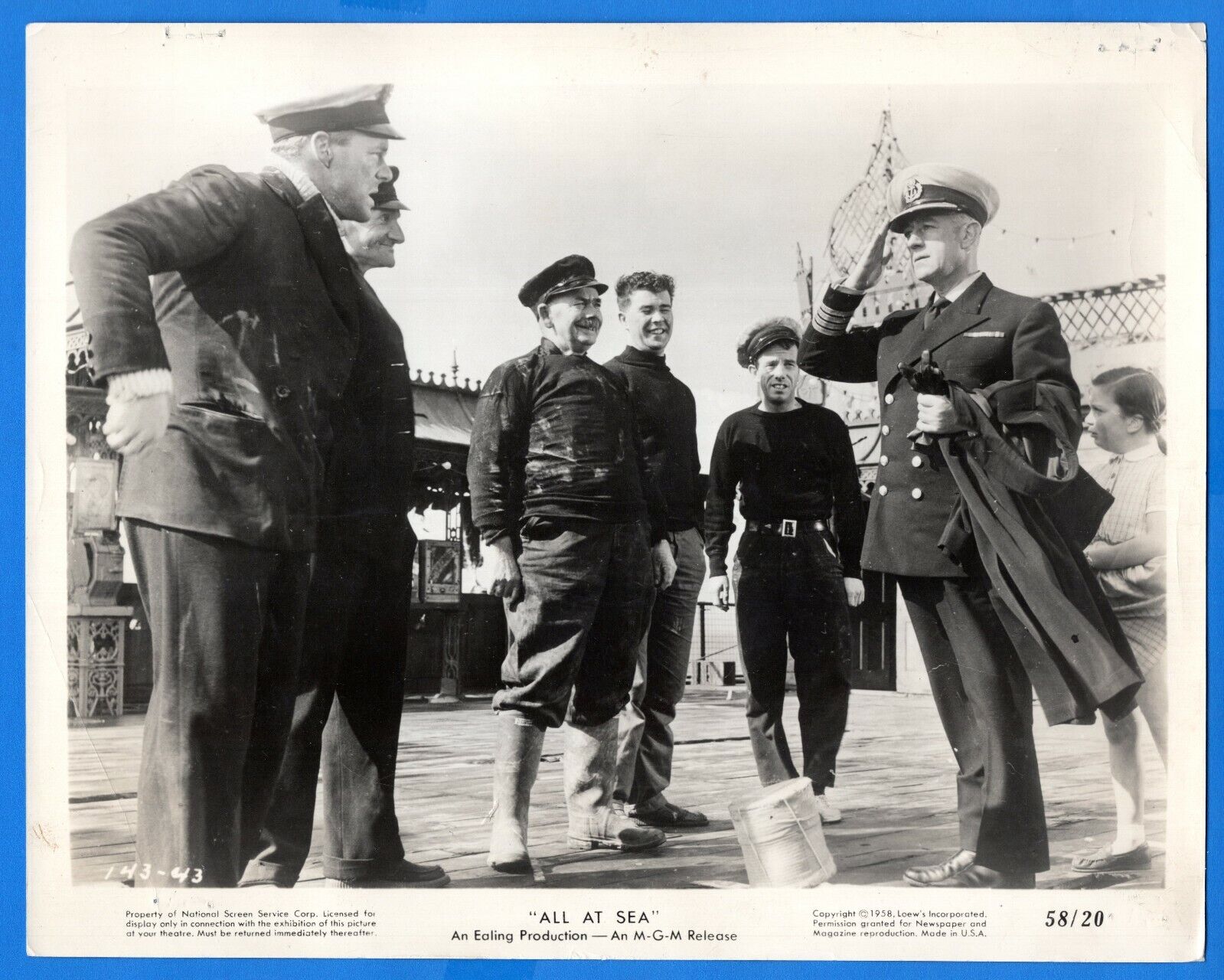 ALEC GUINNESS Vintage 8x10 Promo Press News Photo Poster painting 1958 ALL AT SEA