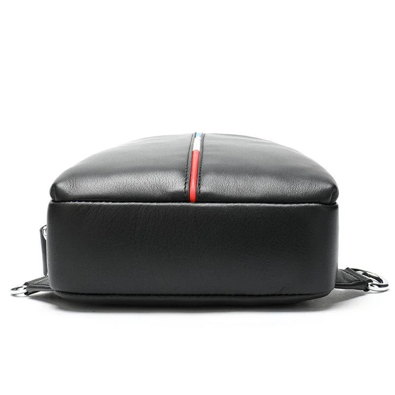 Men's Chest Bag Casual Fashion Shoulder Bag Leather Chest Bag