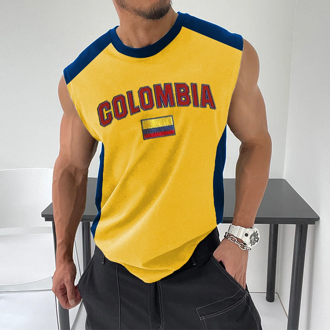 Contrast Color Colombia Football Vest