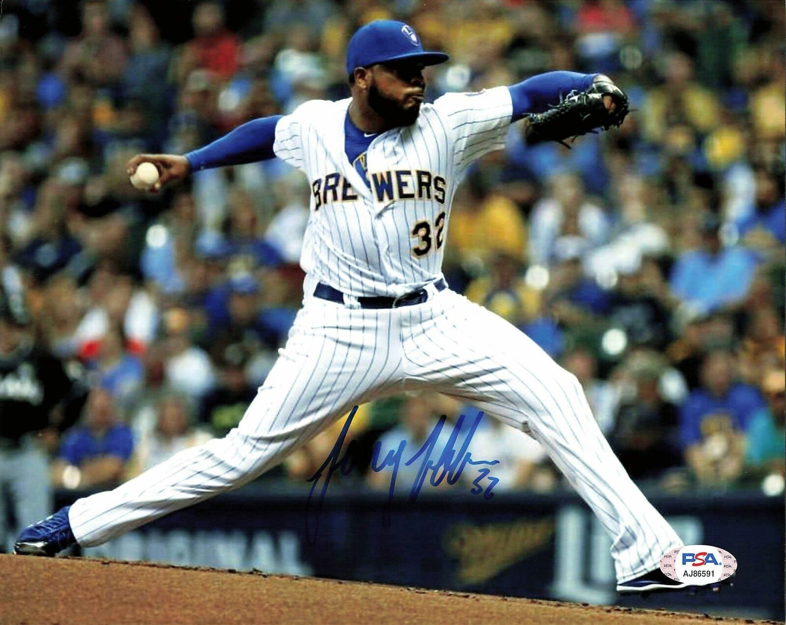 JEREMY JEFFRESS signed 8x10 Photo Poster painting PSA/DNA Milwaukee Brewers Autographed