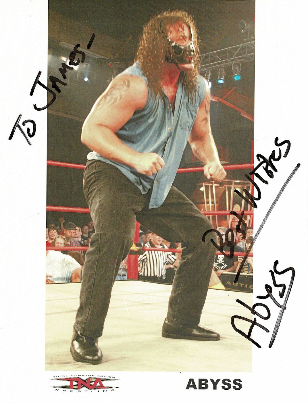 Abyss signed autographed magazine Photo Poster painting! AMCo! 13582