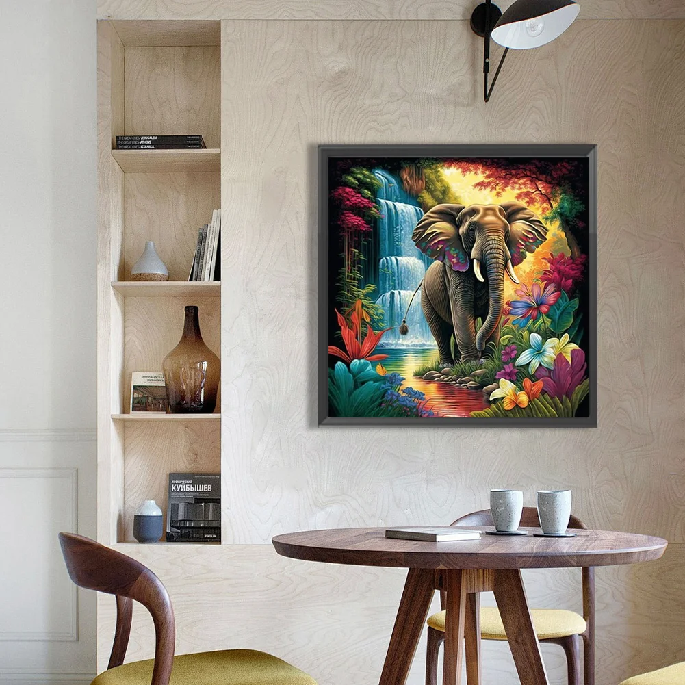 Diamond Painting - Full Round Drill - Elephant(Canvas|50*50cm)