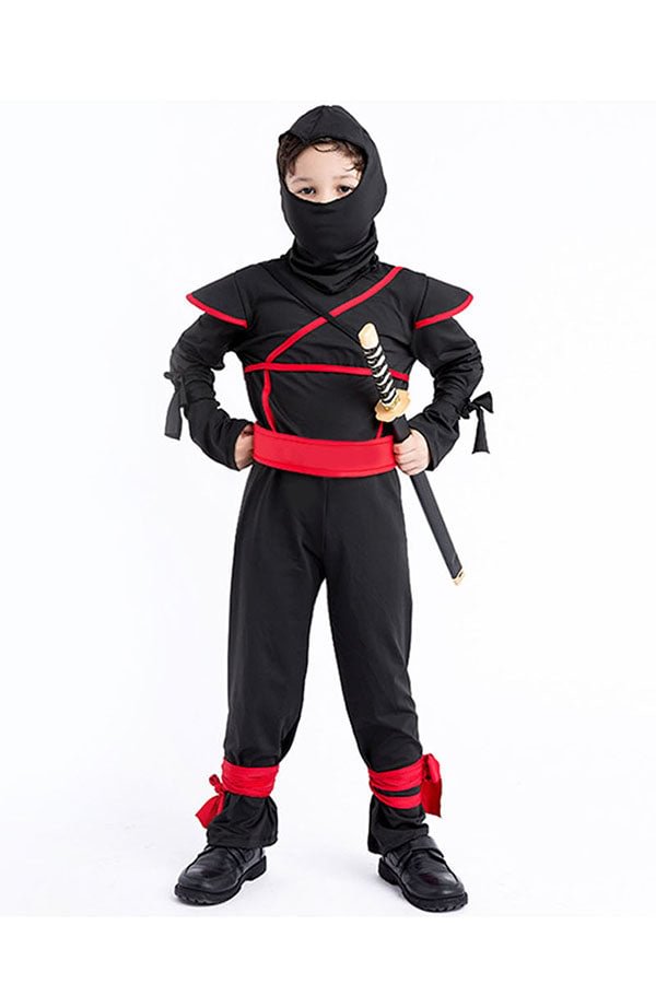Halloween Cosplay Anime Naruto Ninja Kids Costume Black-elleschic