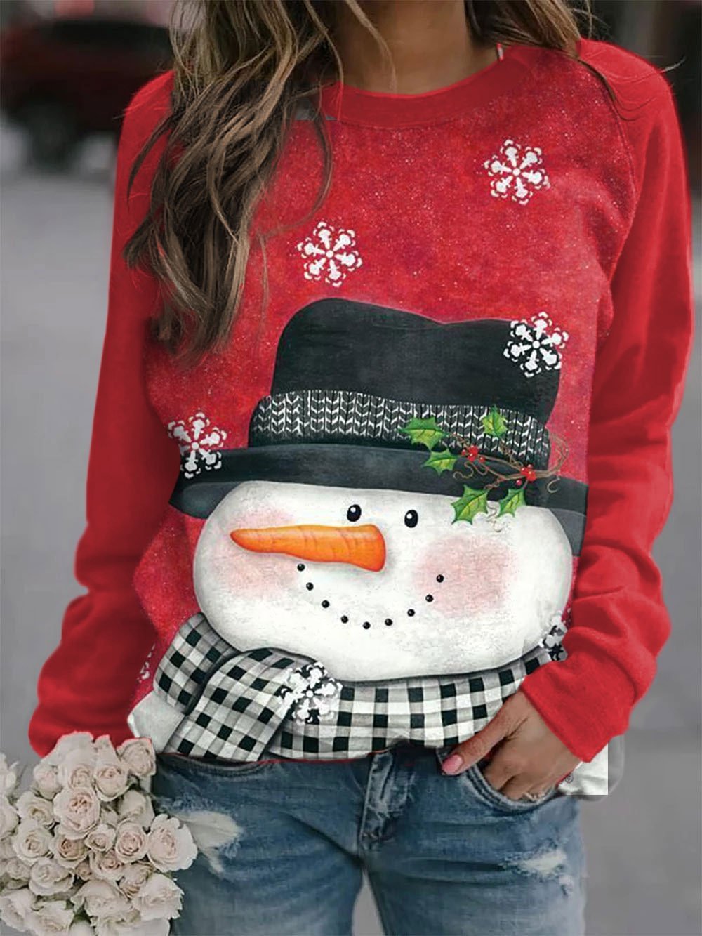 Snowman Casual Sweatshirts