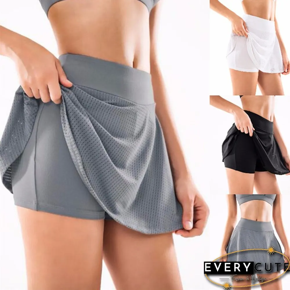 Womens Summer Running Safety Yoga Shorts High Waist Breathable Fitness Short Leggings Sexy