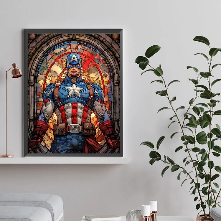 Captain America Marvel - 5D Diamond Painting 
