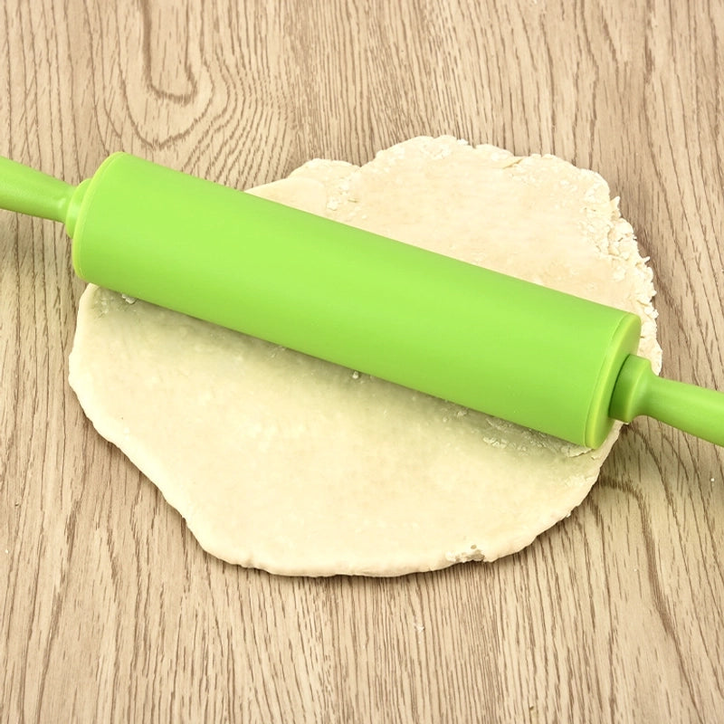 Casual Solid Color Silica Gel Rolling Pin 1 Piece