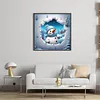 Winter Snowman-11CT Stamped Cross Stitch 40*40cm/15.75*15.75in tapestrymarket