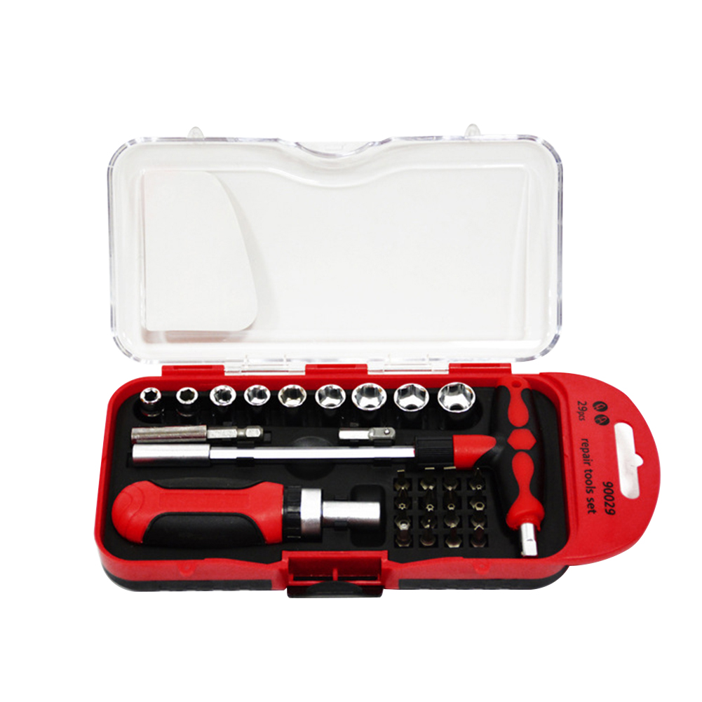 

29pcs Bike Socket Ratchet Wrench Set Mechanical Torque Spanner Hand Tools, 501 Original