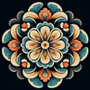 Mandala-11CT Stamped Cross Stitch 40*40cm/15.75*15.75in