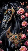 Luxury AB Velvet Diamond Painting Kit - Horse