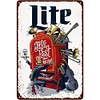 (Multi Style)Lite Beer - Metal Tin Signs(8*12Inch/12*16Inch) - Bar
