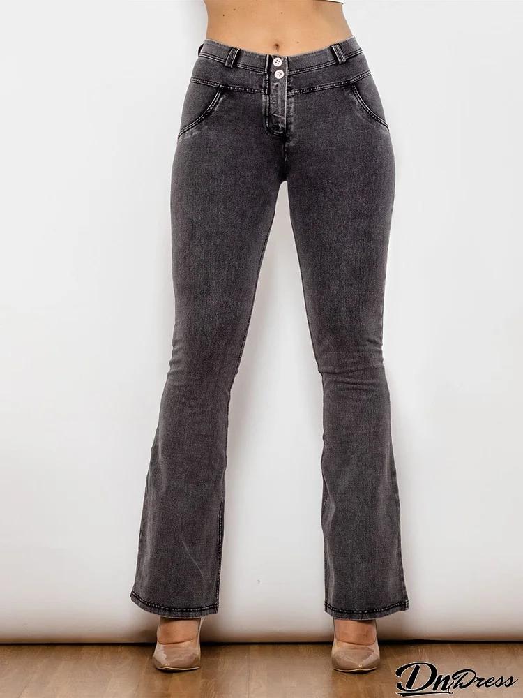 Full Size Long Bootcut Jeans