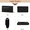 BAIGIO Kleine Umh&auml;ngetasche Damen Crossbody Bag PU-Leder Handytasche zum Umh&auml;ngen Schultertasche Elegant Clutch Handtasche Kette-Tasche Damentaschen Abendtasche mit Kartenfach, Schwarz