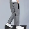 Gioiacombo&trade; Pantaloni casual dritti larghi elasticizzati da uomo