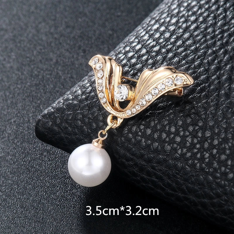 Small Brooch Bow Anti-slip Brooch High-grade Chest Sewn-free Shirt Anti-slip Buckle Pin