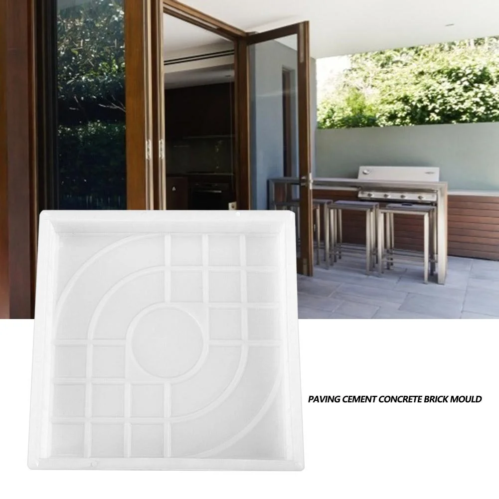 Garden Pavement Mold DIY Manually Propylene Paving Concrete Mould (Square)