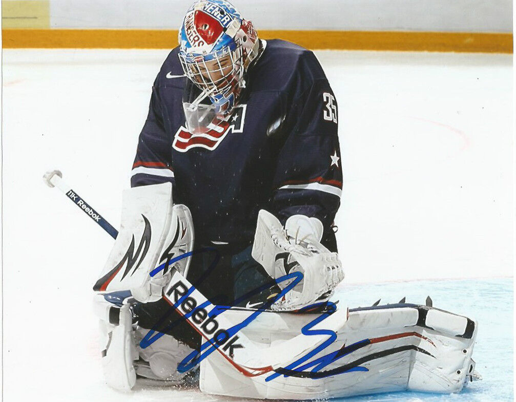 Team USA John Gibson Autographed Signed 8x10 Photo Poster painting COA