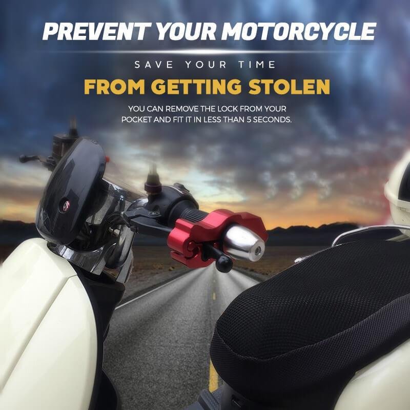 Motorcycle Handlebar Security Lock