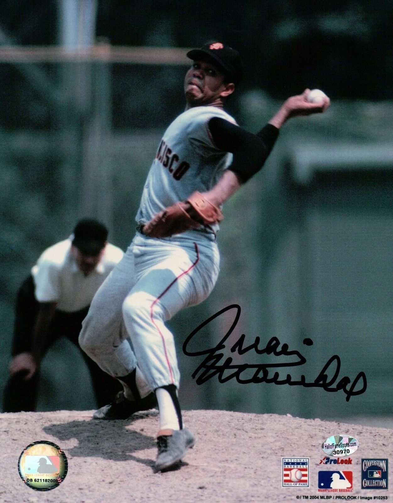 Juan Marichal Signed 8X10 Photo Poster paintinggraph Autograph Wind-Up Umpire Auto w/COA