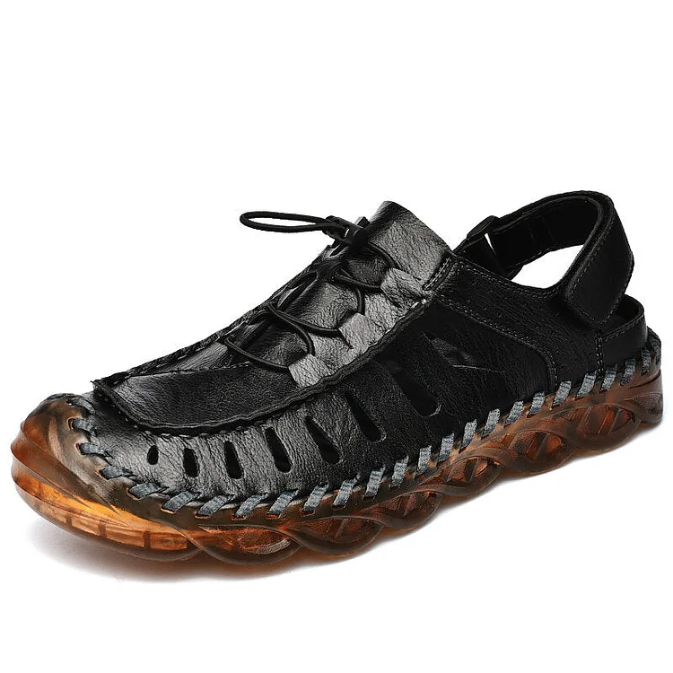 Men Hand Stitching Anti-collision Slip Resistant Outdoor Sandals