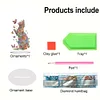 (US Only)Acrylic Special Shape Flower Cat Butterfly Desktop Diamond Painting Art Kits