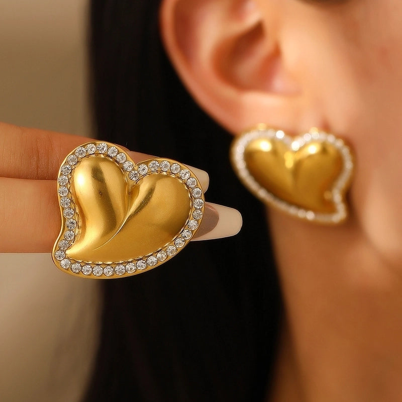 1 Pair Casual Minimalist Streetwear Geometric Plating 304 Stainless Steel Drop Earrings