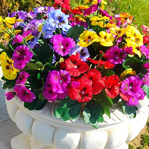 🌸Last Day 49% OFF-Outdoor Artificial Pansy Flowers💐
