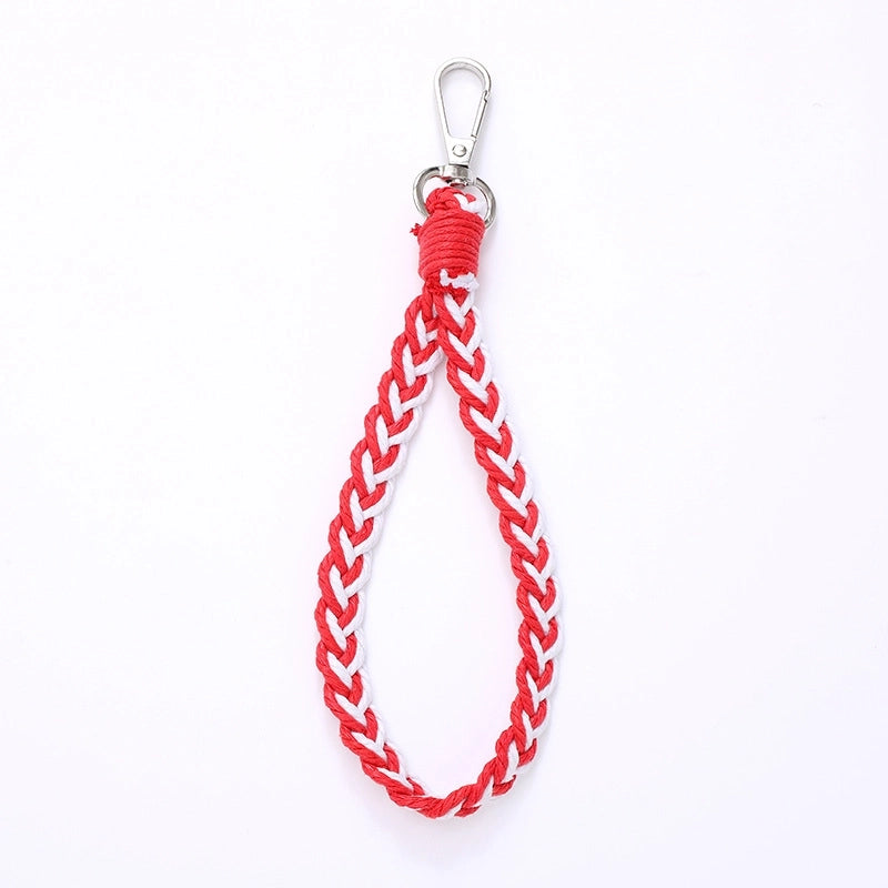 Minimalist Color Block Cotton Polyester Knitting Mobile Phone Chain