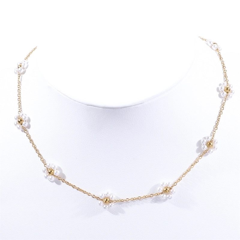 Sweet Flower Titanium Steel Bracelets In Bulk