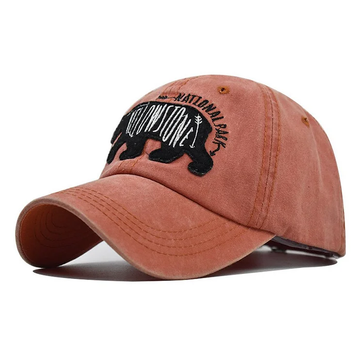 Cotton Men Baseball Cap for Women Snapback Hat Bear Embroidery Bone Caps Gorras Casual Casquette Men Baseball Hats