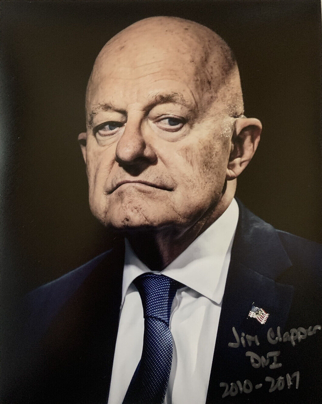 JAMES CLAPPER HAND SIGNED 8x10 Photo Poster painting DIRECTOR OF INTELLIGENCE AUTOGRAPH COA