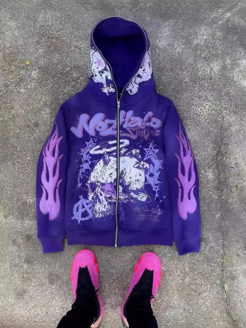 Sdrawing Sdrawing Gothic Rock Skull Bones Oversized Hoodie