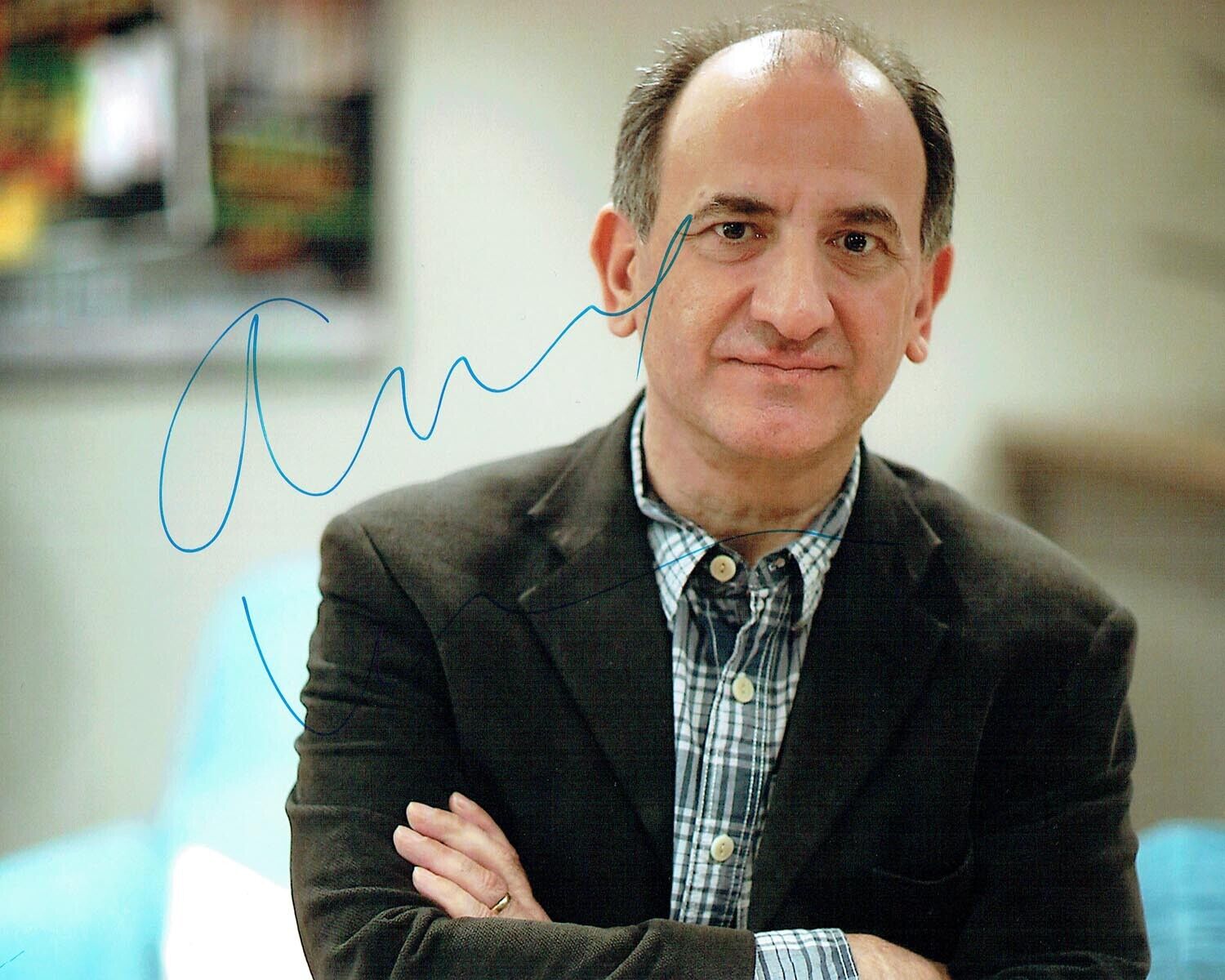 Armando IANNUCCI SIGNED Autograph 10x8 Photo Poster painting 1 AFTAL COA Film Director