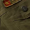 Men's Vintage Outdoor Workwear Cargo Tactical Lapel Casual Fleece Jacket by Inlyline