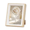 (17x22cm)Rose DIY Pearl Painting Art Kits for Adults Home Wall Decor Pearl Art Painting With Wooden Frame
