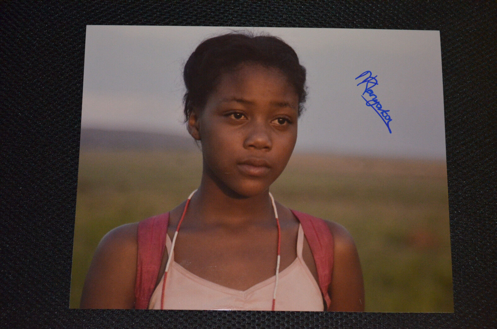 KHOMOTSO MANYAKA signed autograph 8x10 (20x25 cm) In Person LIFE ABOVE ALL