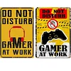 2pcs - Warning Vintage Metal Signs(12*16Inch)  