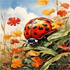 (30*40cm)Ladybug - Full Square Drill Diamond Painting